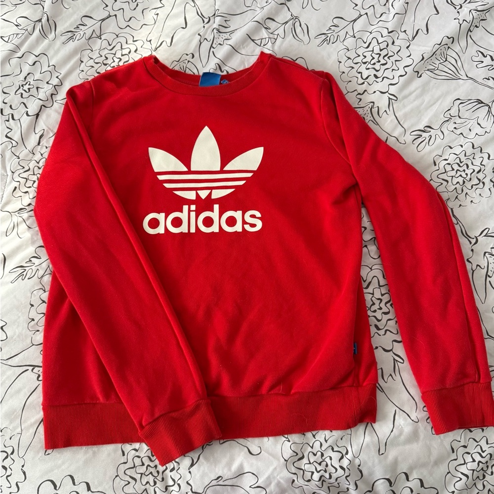 Adidas Vibrant Red Crewneck